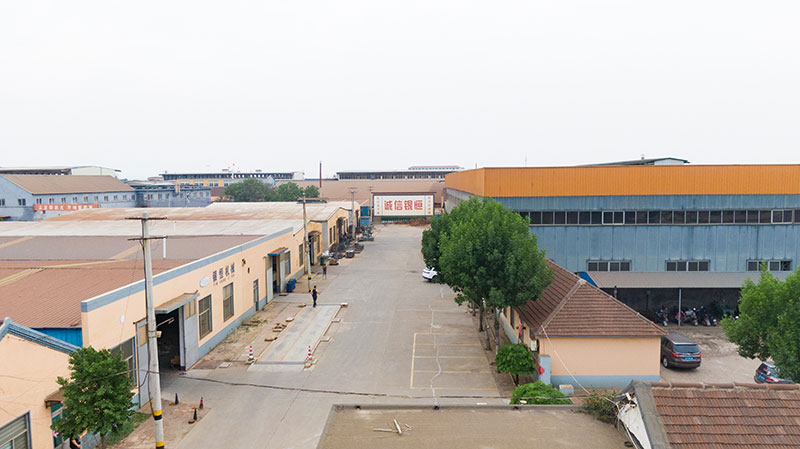 Aerial view of the YNHI brake disc plant in Tushan Town industrial park, Laizhou